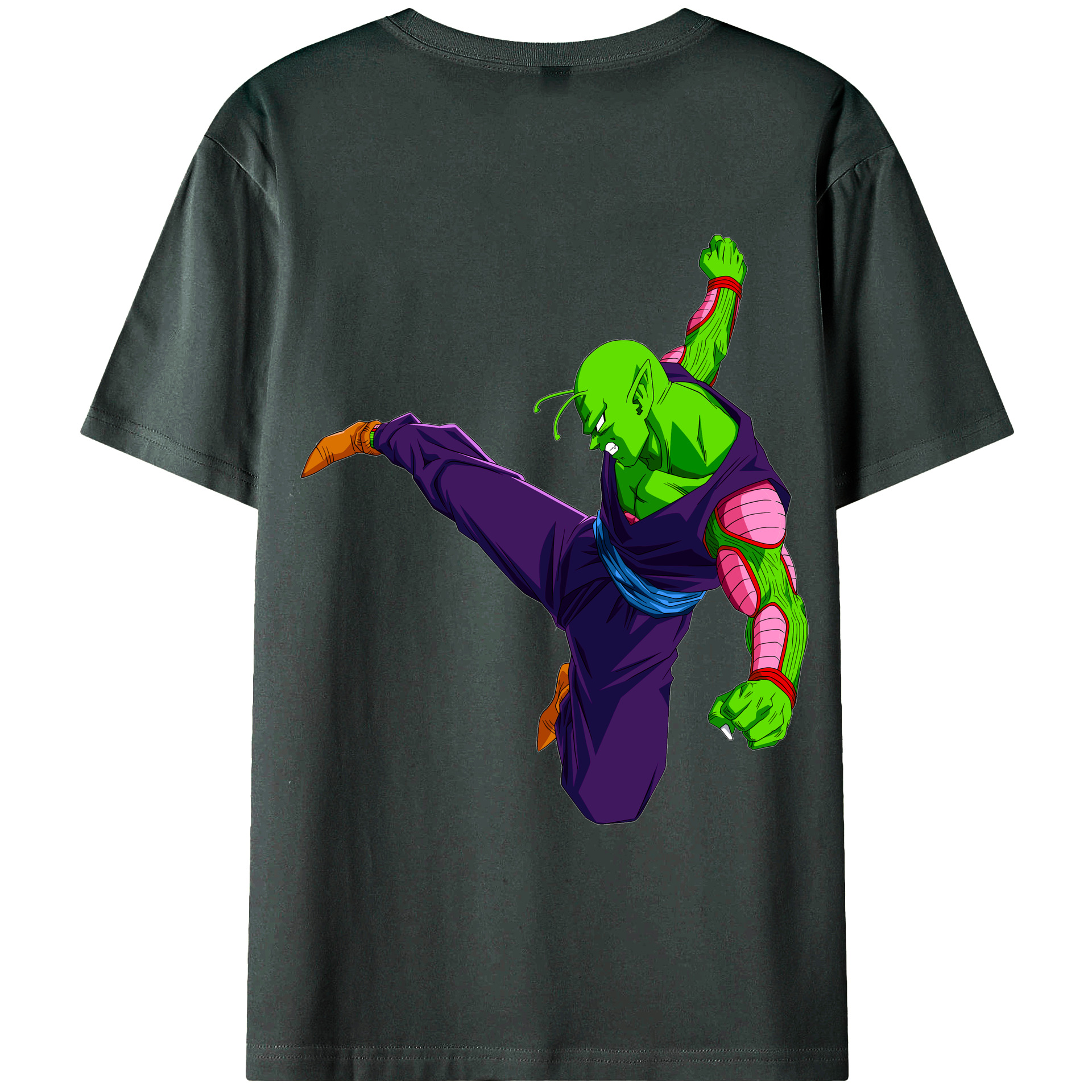 （画像用） ドラゴンボール ピッコロ DRAGON BALL Piccolo 綿100％ メンズ半袖Tシャツ（バックプリント） 通気性